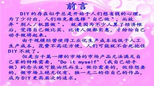 diy手工坊創(chuàng)新創(chuàng)業(yè)計(jì)劃書