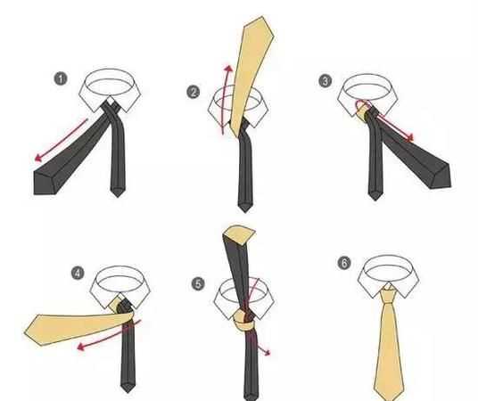打領(lǐng)帶的步驟圖