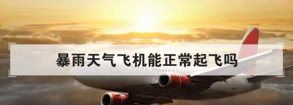 大雨影響航班起飛,下暴雨飛機(jī)能正常起飛嗎圖4