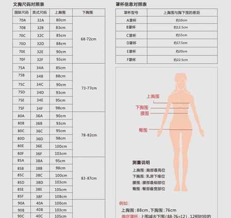 胸罩最小的尺碼是多少碼