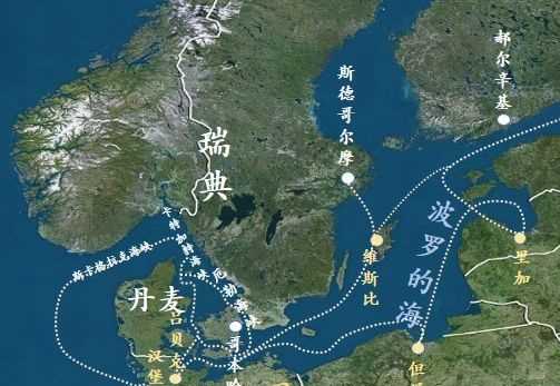 瑞典和瑞士的地理位置圖