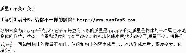 冰的密度和水的密度哪個更大