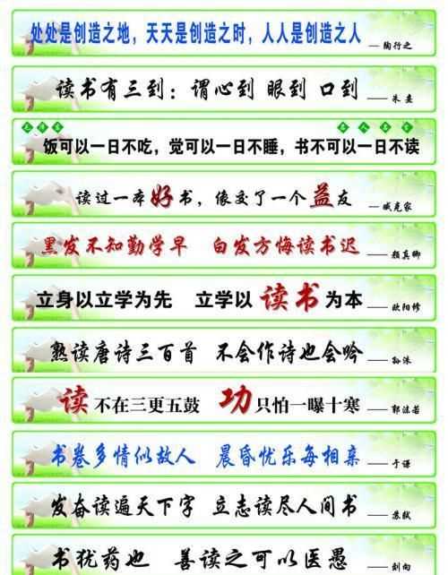 關(guān)于讀書的名言警句