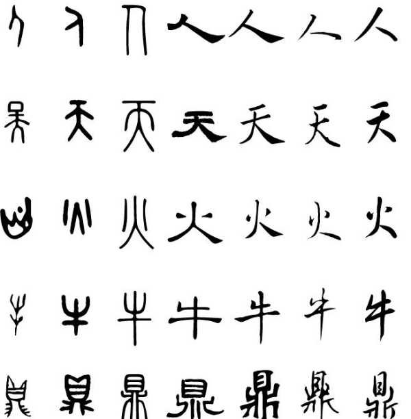 漢字演變過程七個階段圖片,漢字演變過程七個階段時間圖2