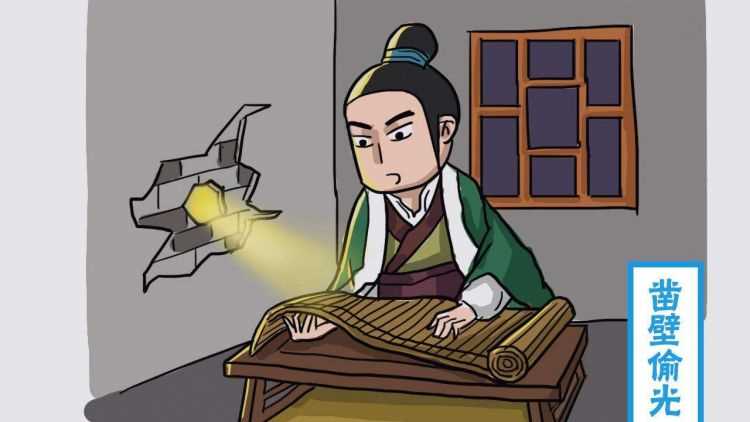 鑿壁偷光手不釋卷的故事