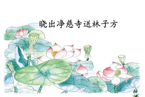 曉出凈慈寺送林子方古詩最簡單易懂的意思是什么