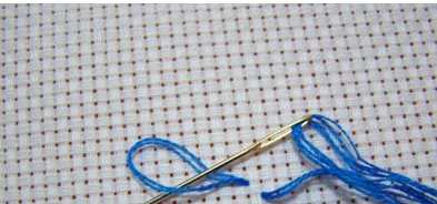 十字繡正確起針,十字繡怎么起針 初學(xué)者圖8