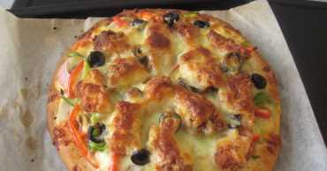 家庭烤箱烤披薩的做法,烤披薩的做法烤箱溫度圖23