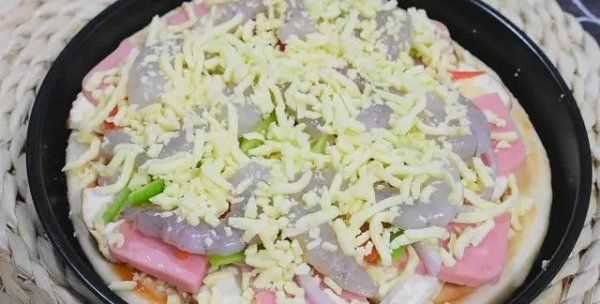 家庭烤箱烤披薩的做法,烤披薩的做法烤箱溫度圖28