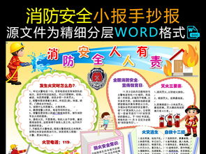 防火安全應(yīng)急演練知識教育手抄報(bào)