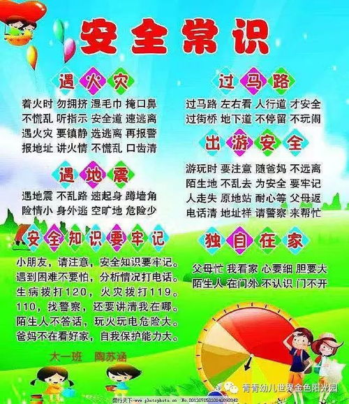 幼兒園安全知識我知道