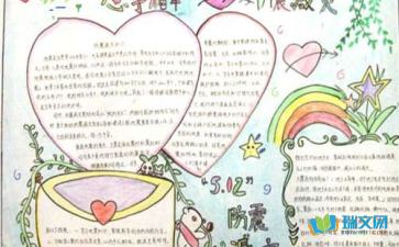 幼兒防地震安全知識手抄報大全