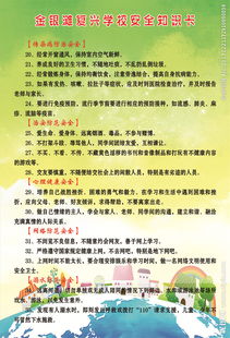 手工安全知識卡片