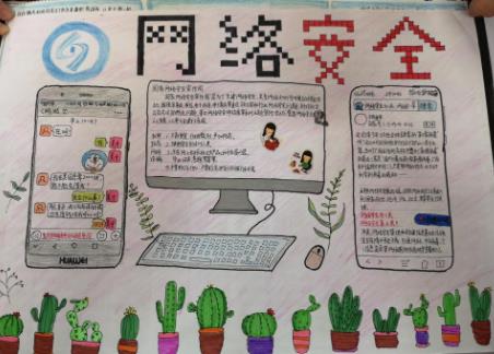 網(wǎng)絡(luò)知識(shí)安全在中心主題做手抄報(bào)