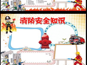 安全知識(shí)小報(bào)背景模板