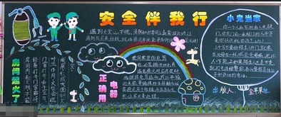小學(xué)生交通安全知識黑板版