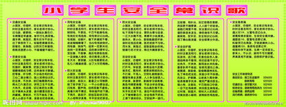 安全知識(shí)圖例