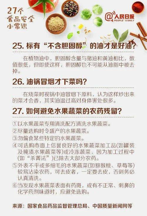 食品安全知識題型