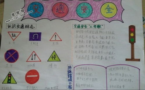 一級(jí)上簡單的安全知識(shí)手抄報(bào)