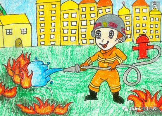 兒童消防知識安全畫