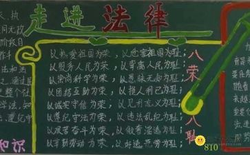 中學(xué)生法制安全黑板報知識