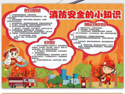 消防安全知識為主題的手抄報