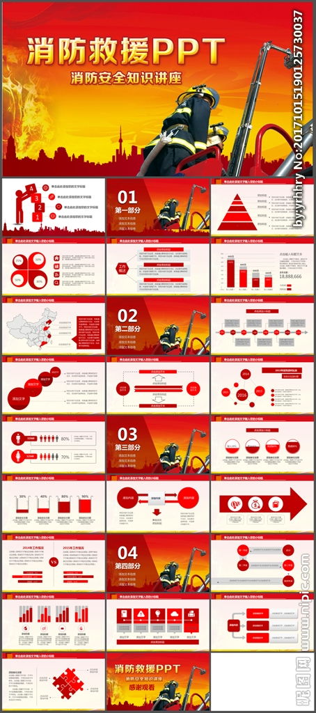 消防安全知識ppt模板怎么做
