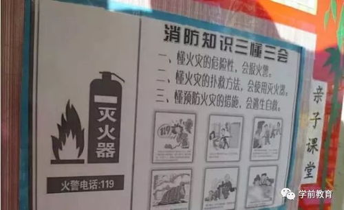 幼兒消防安全知識主題墻