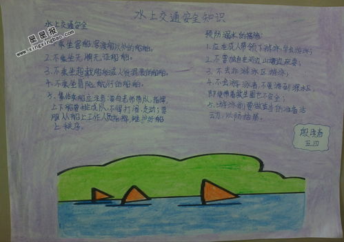 水上交通安全知識手抄報