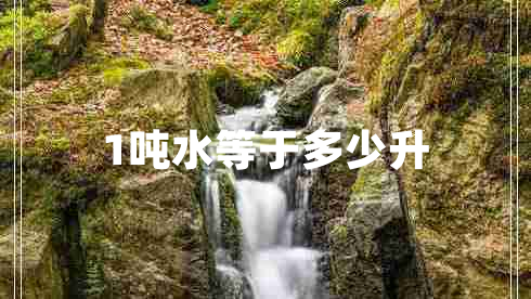 1噸水等于多少升