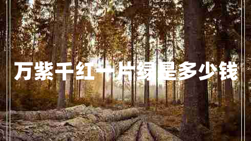 萬(wàn)紫千紅一片綠是多少錢
