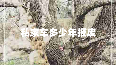 私家車多少年報廢 私家車多少年報廢