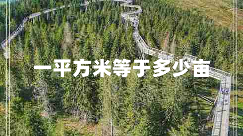 一平方米等于多少畝 一平方米等于多少畝