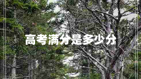 高考滿(mǎn)分是多少分