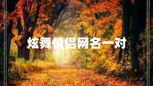 炫舞情侶網(wǎng)名一對(duì)