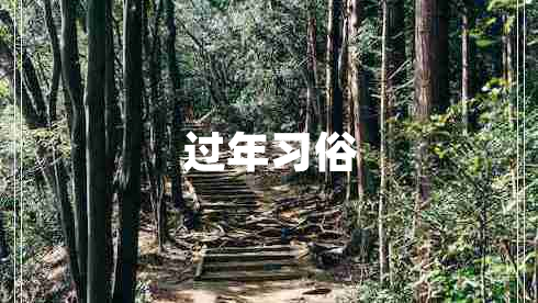 過(guò)年習(xí)俗 過(guò)年習(xí)俗