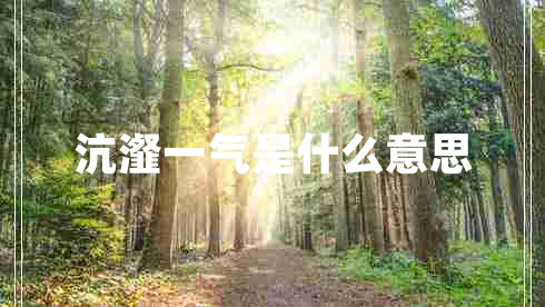 沆瀣一氣是什么意思