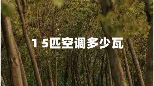 1 5匹空調多少瓦 1 5匹空調多少瓦