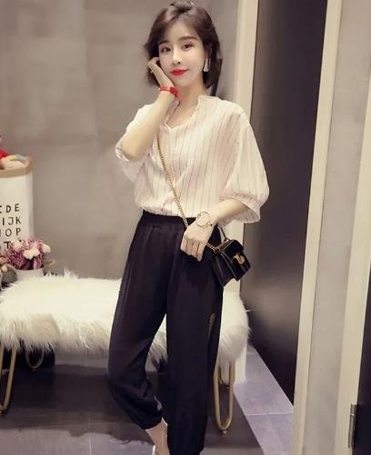 哈倫褲配什么上衣