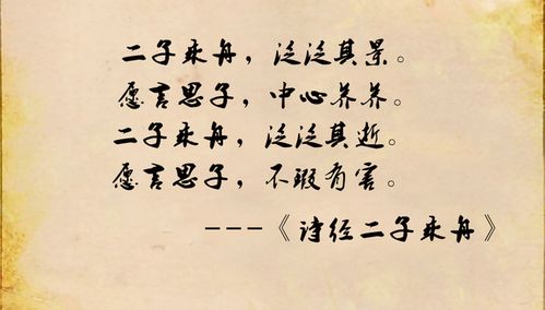 二子乘舟典故,二子乘舟詩經(jīng),二子乘舟翻譯
