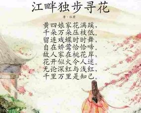 江畔,獨(dú)步,典故