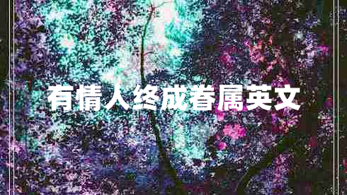 有情人終成眷屬英文