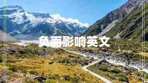 負(fù)面影響英文