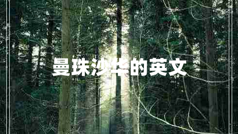 曼珠沙華的英文