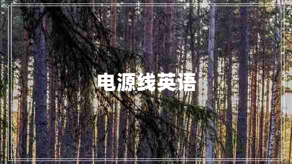 電源線英語