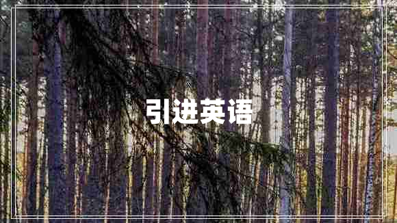引進(jìn)英語 引進(jìn)英語