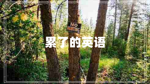 累了的英語(yǔ)