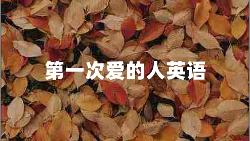 第一次愛(ài)的人英語(yǔ)