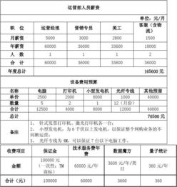 淘寶網(wǎng)的策劃方案各項費用預算