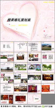 粉色主題婚禮策劃方案ppt